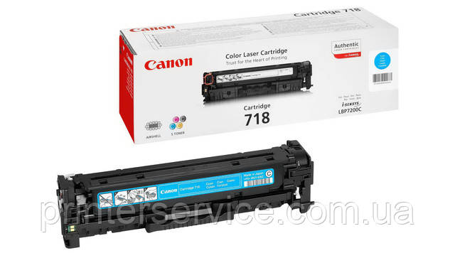 Canon 718 cyan (2661B002) для LBP7200 / 7660Cdn / 7680Cx MF8330 / 8350 MF8340Cdn MF8360Cdn MF8380Cdw 