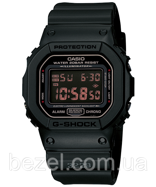 

Мужские часы Casio DW-5600MS-1CR black Касио противоударные японские кварцевые