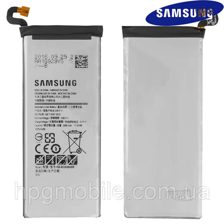 

Аккумулятор (АКБ, батарея) EB-BG928ABE для Samsung Galaxy S6 EDGE Plus G928, 3000 mAh, оригинал