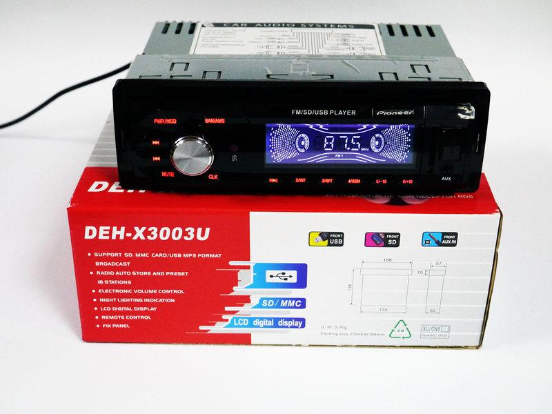 

Автомагнитола Pioneer DEH-X3003U - USB+SD+FM+AUX