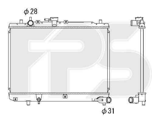 

Радиатор охлаждения двигателя Mazda (KOYORAD) FP 44 A967-X