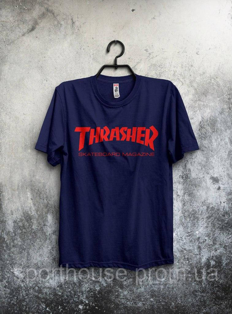 

Футболка Трешер мужская хлопковая, спортивная летняя футболка Thrasher, Турецкий хлопок, копия