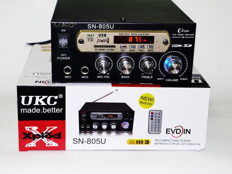 

Усилитель звука UKC SN-805U USB+SD+FM+Karaoke