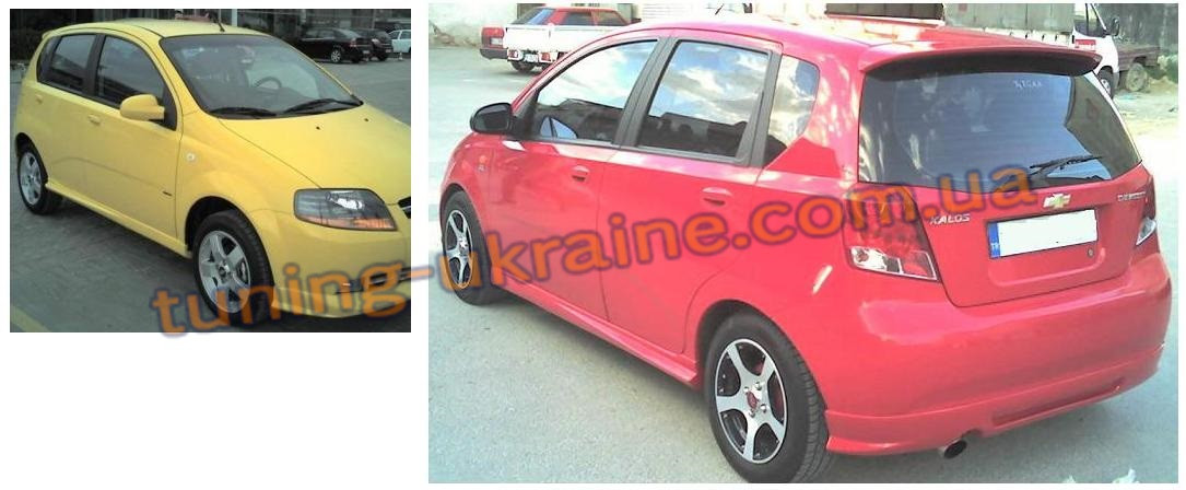 

Накладки на пороги оригинал на Chevrolet Kalos 2003-2008 хэтчбек