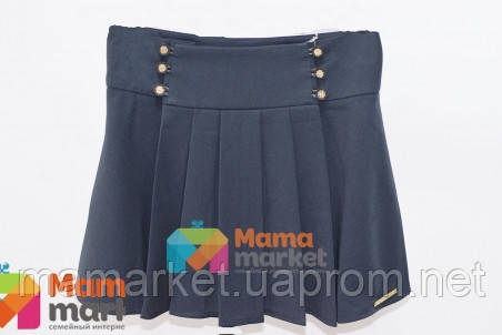 

Школьная юбка из костюмной ткани Baby Angel 682, цвет синий