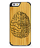Дерев'яний чохол з гравіюванням для Apple iPhone 6 Wooden Bamboo Case Brain