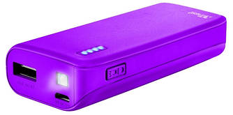 Портативний зарядний пристрій Trust Primo 4400 neon purple (зовнішня зарядка для телефону)