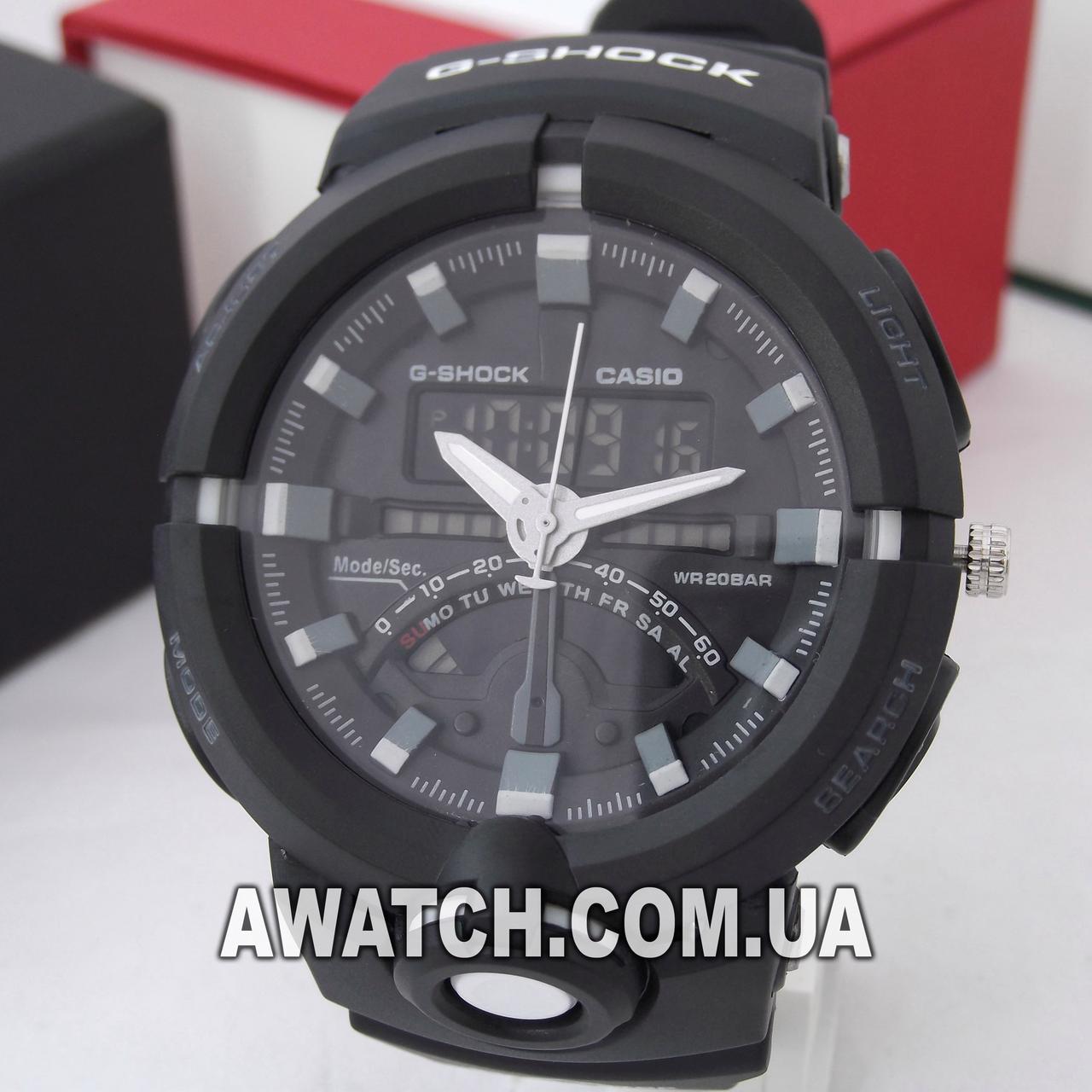 

Мужские кварцевые наручные часы G-Shock GA-500 5478 / Касио на каучуковом ремешке черного цвета