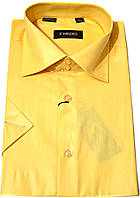 Рубашка мужская "Emreko". Желтая. Короткий рукав