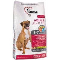 1st Choice (Фест Чойс) Adult Sensitive Skin & Coat корм для дорослих собак всіх порід (ягня і риба), 15 кг