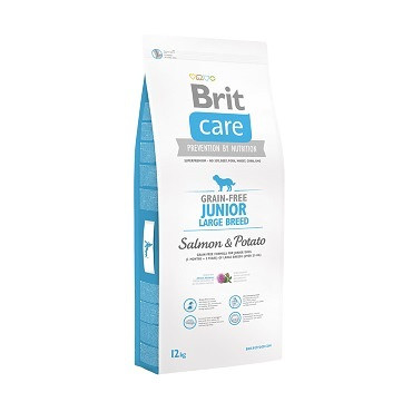 Brit Care (Брит кеа) Grain-free Junior Large Breed Salmon корм для молодых собак крупных пород, 1 кг