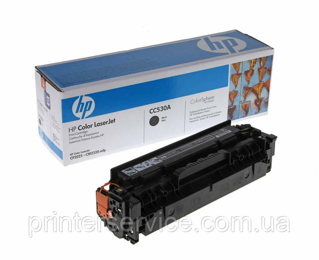 Картридж HP CC530A чорний для CM2320nf CM2320fxi CP2025dn CP2025n 