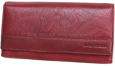 Жіночий шкіряний гаманець бордовий Marco Сoverna MC-N3-1013 RED WINE, фото 2