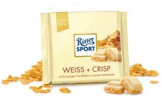 Шоколад Ritter Sport Weiss+Crisp Белый Грильяжный
