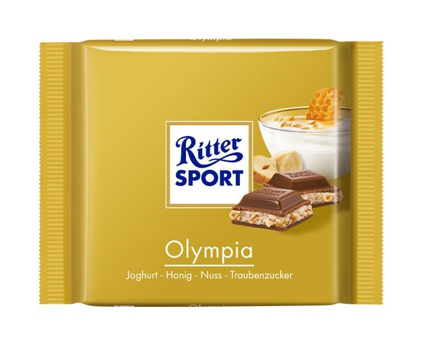 Шоколад Ritter Sport Olympia (с фундуком и медом с молоком)Нет в наличии