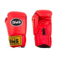 Боксерские перчатки CLUB BWS 6oz красный. Распродажа! Оптом и в розницу!