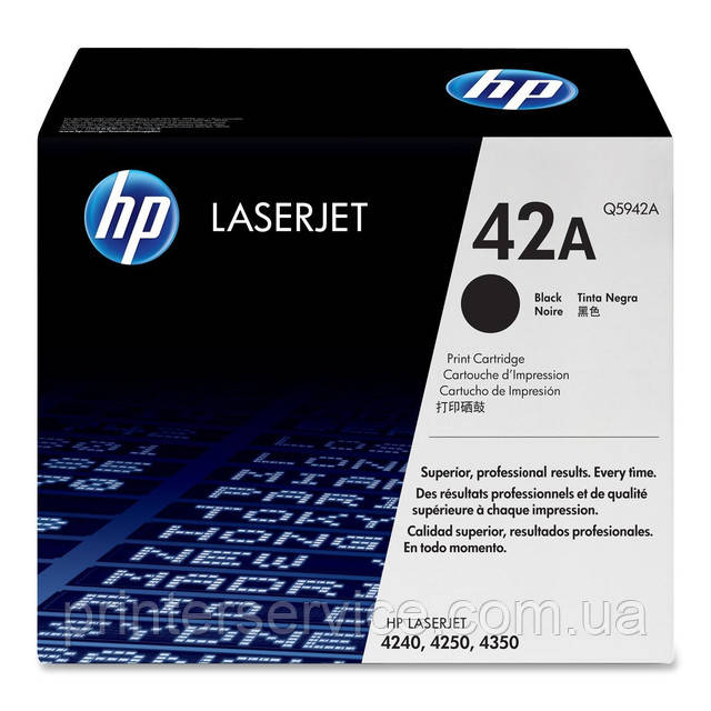 Картридж HP Q5942A (42A) black для принтерів HP LaserJet 4250, що LJ 4240, LJ 4350 series 