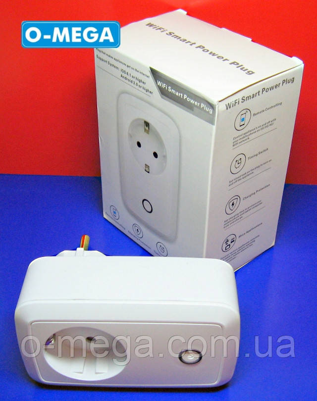 Умная розетка с Wi-fi управлением Smart Power Plug с таймером