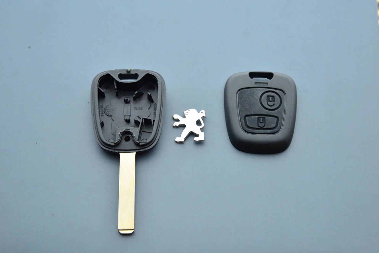 Корпус авто ключа для PEUGEOT (Пежо) 107, 2 - кнопки, лезвие VA2