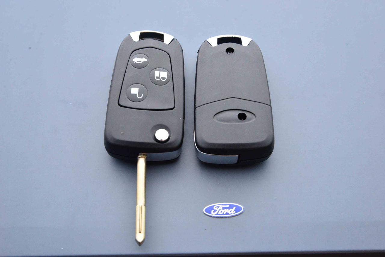 Корпус выкидного ключа для Ford Mondeo (Форд Мондео), 3 - кнопки, под 