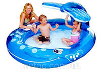 Детский надувной бассейн Intex 57435 208*157*99 см, бассейн Кит с фонтаном, купить надувной бассейн кит, фото 1