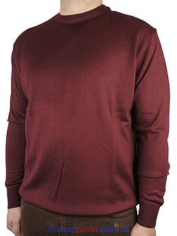 Классический мужской свитер Wool Yurt 0250 Н круг бордовый