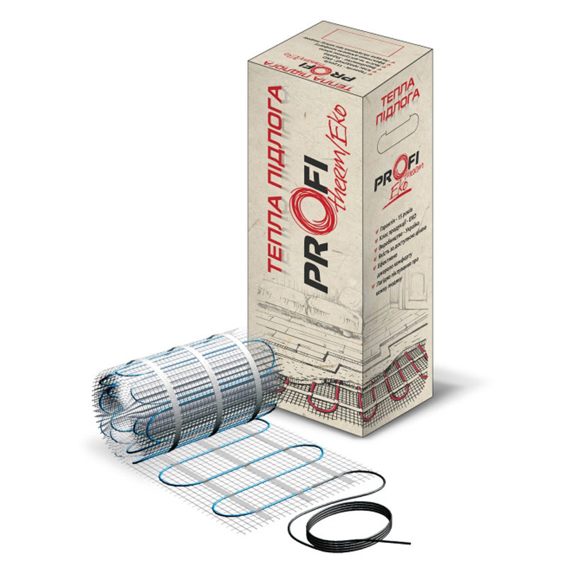 

Profi Therm Eko mat 2205 Вт (14,0 м2) греющий тонкий мат под плитку