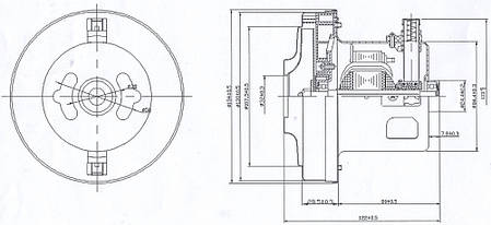 Двигун для пилососа LG 2000 Ватт V1J-PY29, фото 2