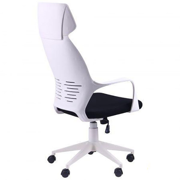 Кресло Concept белый, тк. черный (фото 4)