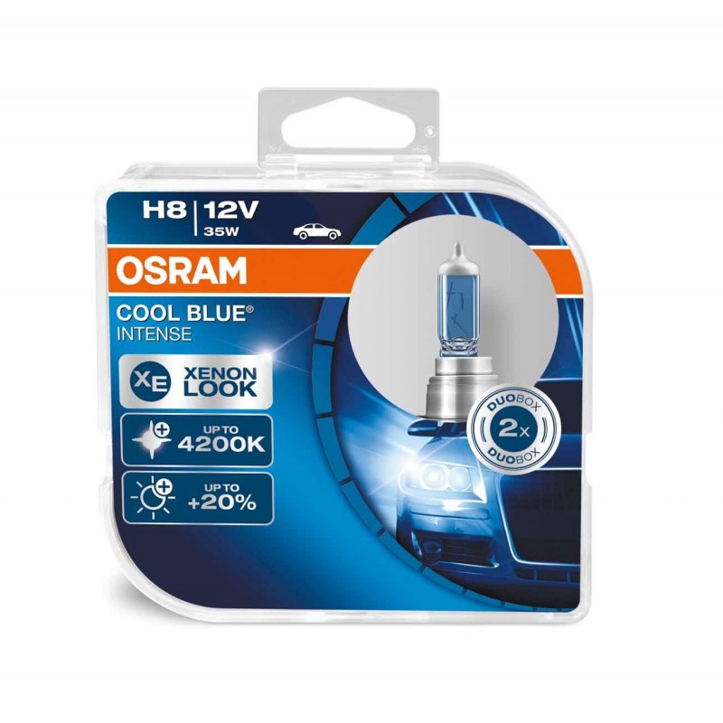 

Автолампа OSRAM 64212CBI CoolBlueIntence +20% 4200K H8 35W 12V PGJ19-1 10X2 HardDuopet