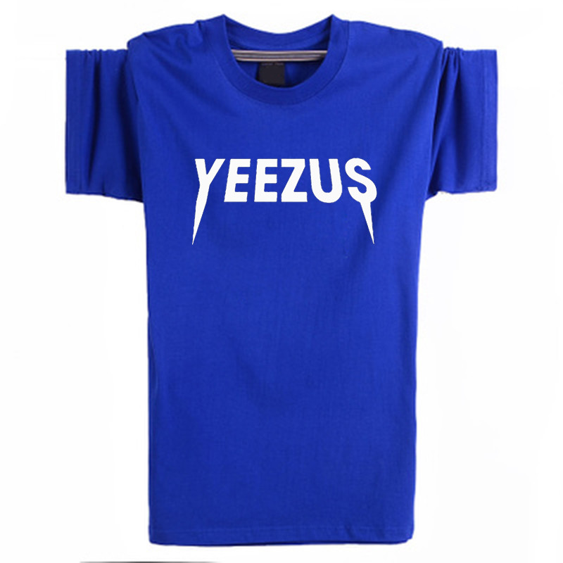 

Футболка Yeezus Kanye West Yeezy синяя с логотипом (мужская, женская, детская)