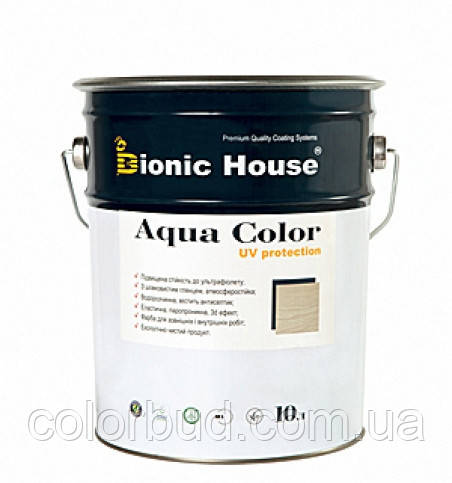 

Солнцезащитная краска лазурь для дерева BIONIC HOUSE Aqua Color UF protect 10 л Медовый