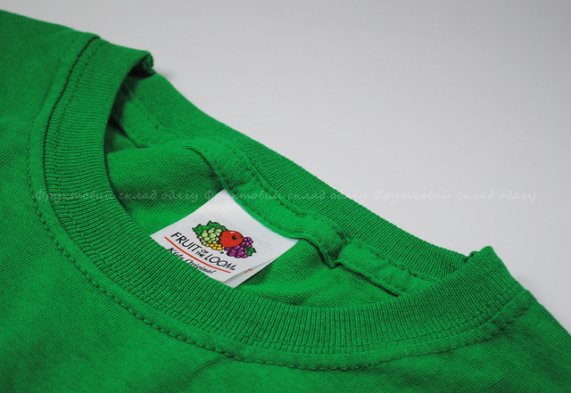 Ярко-зелёная детская легкая футболка