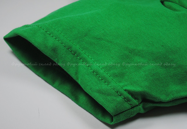 Ярко-зелёная детская легкая футболка