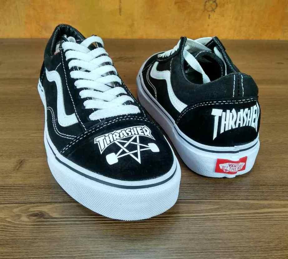 vans old skool x thrasher price