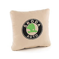 подушка с логотипом skoda
