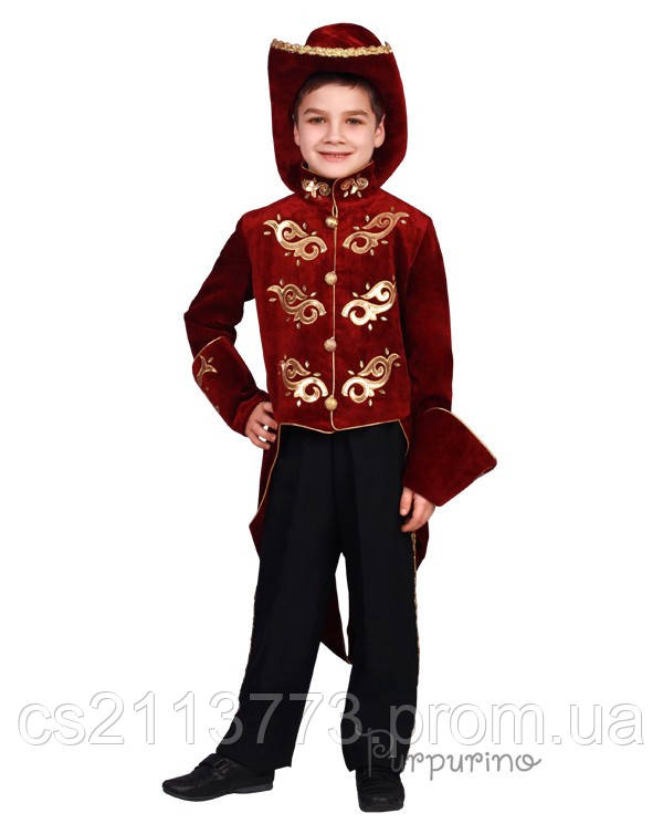 Дитячий костюм для хлопчика Паж