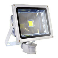 Прожектор LED 10w 6500K IP44 1LED LEMANSO серый с датчиком / LMPS10, прожектор с датчиком движения купить, фото 1