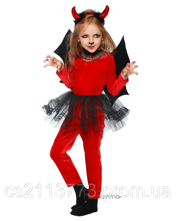Дитячий костюм для дівчинки Чортеня - дівчинка