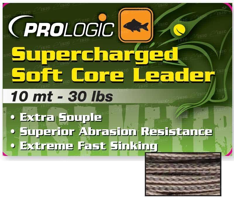 

Лидкор Prologic Supercharged Soft Core Leader 10m 40lbs Camo Silt