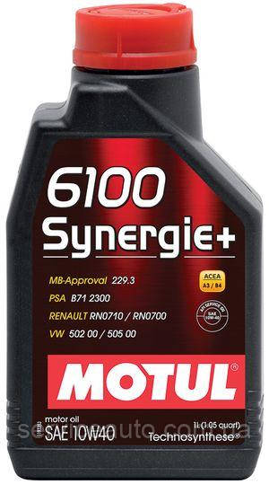 

Моторное масло Motul 6100 SYNERGIE+ 10W-40, 1L