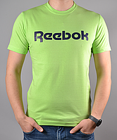 Футболка мужская Reebok зелёного цвета