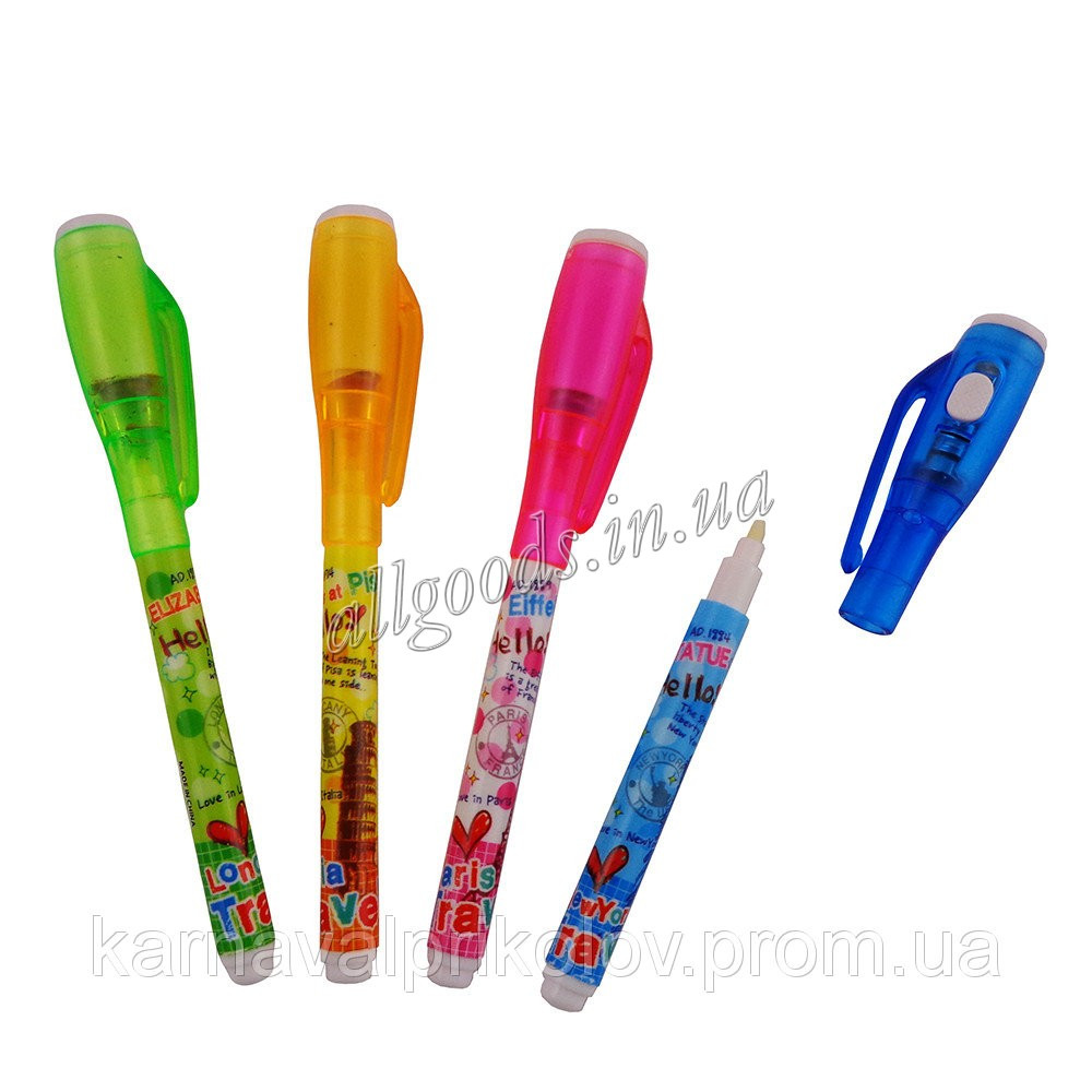 Ручка Шпион. Ультрафиолетовая ручка с невидимыми чернилами (penUV3)