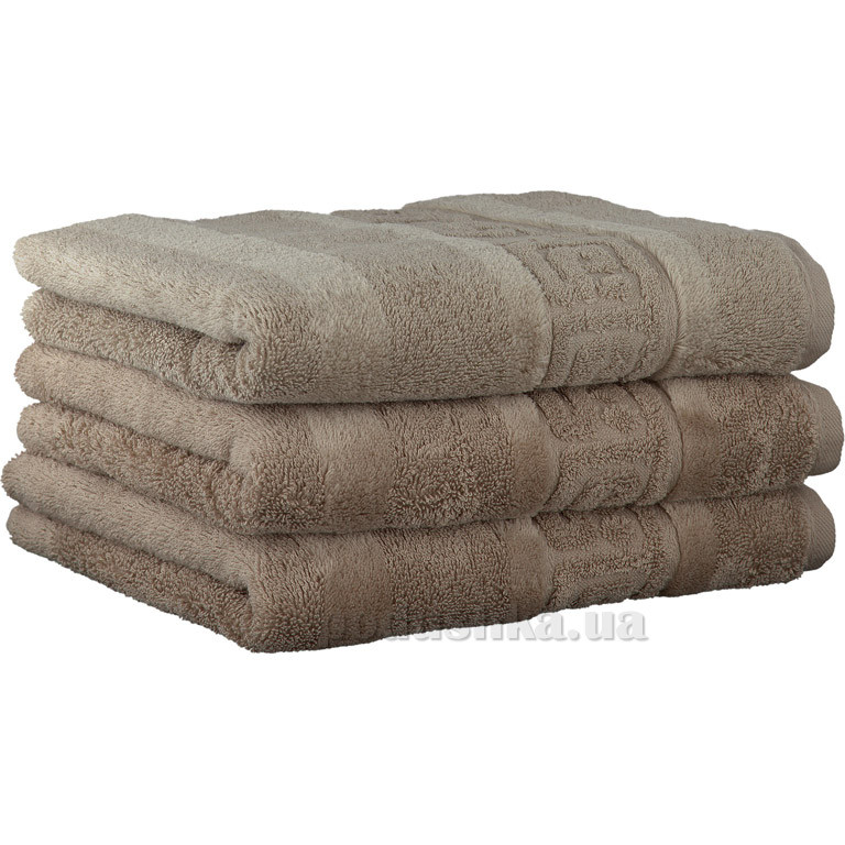 

Махровое полотенце Cawoe Noblesse Uni 1001-375 sand 50х100 см