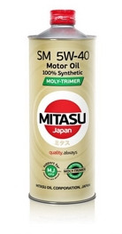 

Масло моторное MITASU MOLY-TRIMER SM 100% Synthetic 5W-40 1лит