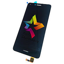 Дисплей для мобільного телефону Huawei Y5 II, чорний, з тачскріном, ORIG