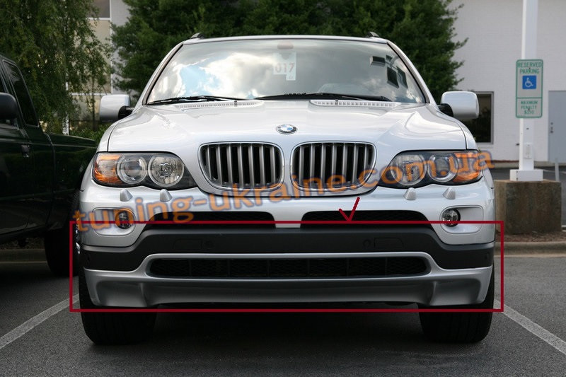 

Накладка на передний бампер для BMW X5 E53 1999-2006