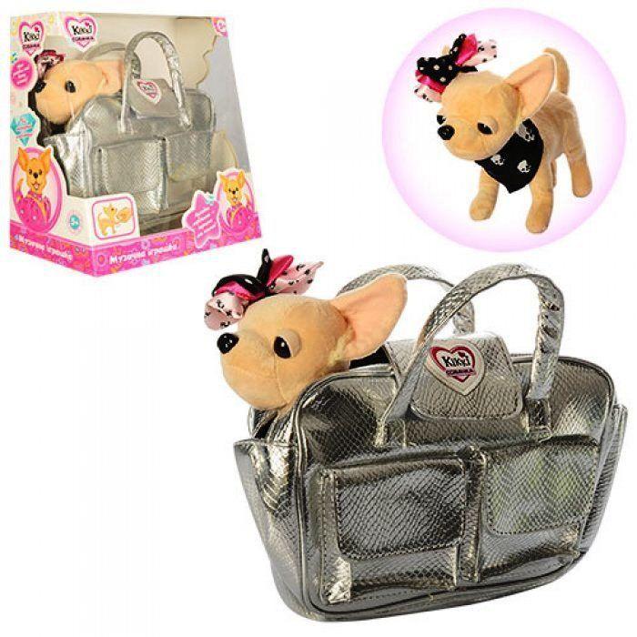 Интерактивная собачка Кикки аналог Chi Chi Love с серебряной сумочкой Нет в наличии