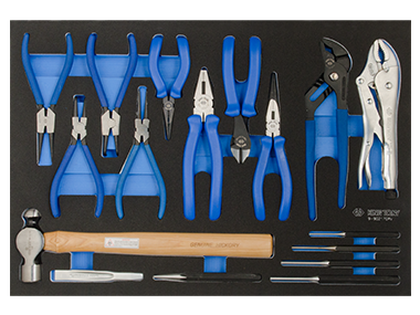 17PC.PLIERS&PUNCH&HAMMER SET