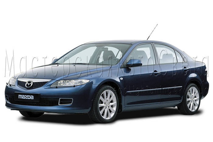 Mazda 6 - замена линз на биксеноновые Ultimate +50% LIGHT G5 2,5" ( 64мм) H1 - фото 1